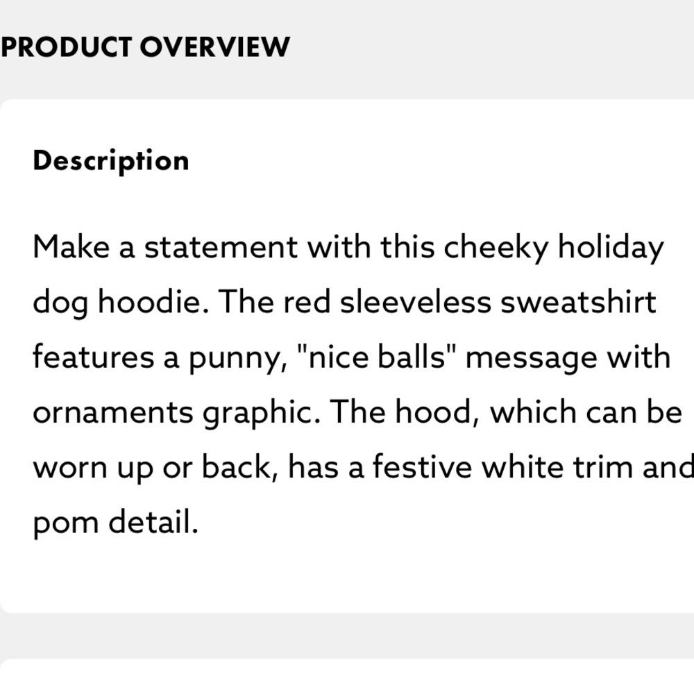 Simply Dog Holiday Christmas Pet Apparel | Nice Balls | Santa Hat | Red| XL NWT - Picture 8 of 8